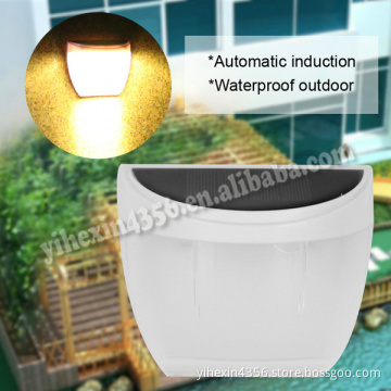 2017 solar 8LED courtyard wall lamp fence lights outdoor solar lawn light
